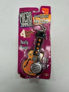 Vintage Micro Jammers Guitar Keychain Nwe In Package, Works 1995 - Picture 1 of 6