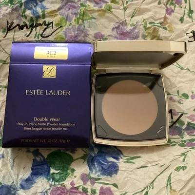 Estee Lauder Double Wear Stay in Place Matte Powder Foundation- 3C2 Pebble - Image 1 of 3
