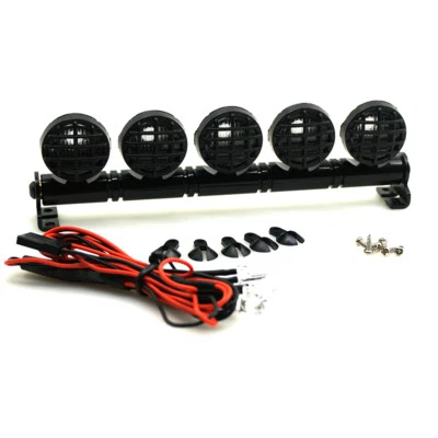 Dachleuchten Roof Light Bar 5 LED für 1/10 Scale TRX-4 SCX10 D90 RC Crawler - Bild 1 von 4