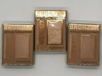 Lot Of 3 Mary-Kate And Ashley Paper Me Pretty Bronzer Natural Beauty #815 - Image 1 of 3