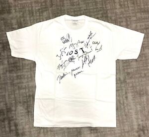 LOST Entire Season 1 cast signed t-shirt!  Jack, Kate, Sawyer, Hurley Autographs