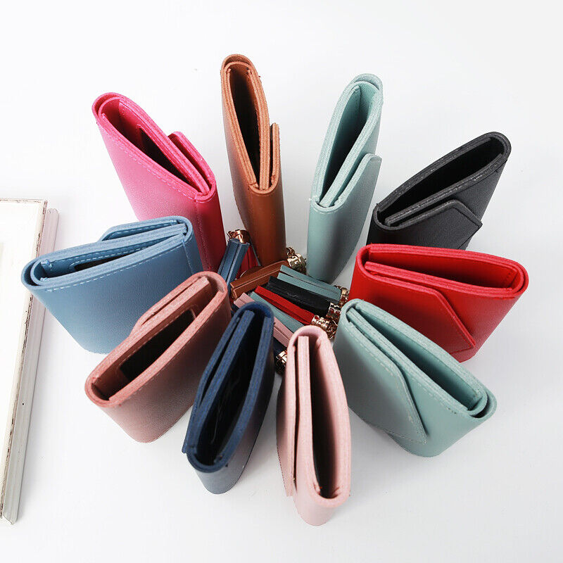 Online Discount Small Wallets for Women Folding Wallet Credit Card Case Holder Mini Purse US