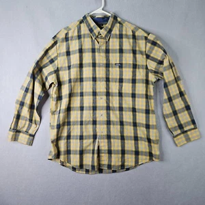 Camisa De Colección CHAPS Ralph Lauren Para Hombre Extra Grande Amarilla A Cuadros Fácil Cuidado - Imagen 1 de 7