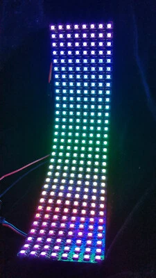 🇬🇧 NeoPixel-compatible flexible 8x32 addressable RGB LED array WS2812B matrix - Image 1 of 3