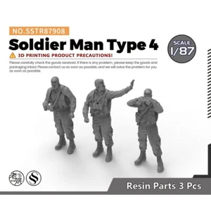 SSMODEL SSTR87908 1/87 Model Upgrade Parts Soldier Man Type 4 - Picture 1 of 2