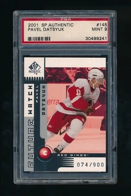 2001 SP Authentic Future Watch #145 Pavel Datsyuk PSA 9 MINT RC 074/900 - Image 1 of 2