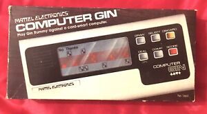Mattel Electronics Computer Gin Handheld Game Console in Box With Instructions