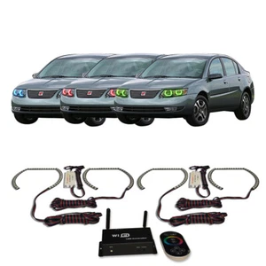 RGB Multi Color WIFI Headlight Halo kit for Saturn Ion 03-07 - Foto 1 di 6