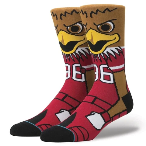 Utah Utes Swoop Mascot Socks Stance NCAA Crew Socks Medium Men’s 6-8.5 Cover
