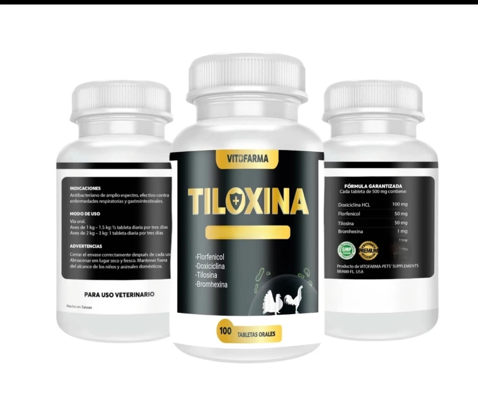 Tiloxina 100 Tabletas (Para Animal) Foto 1 de 1
