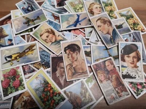 10 Vintage Cigarette Cards Mixed Job Lot - Military, Tech, Nature, Movies etc - Picture 1 of 7