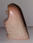 Uhu Eule Speckstein geschnitzt 371g H 9,5, T 7, B 4,5 cm alt aber top Kunst