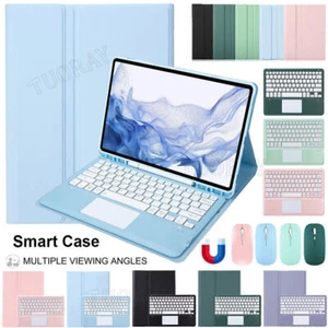 Touchpad Keyboard Smart Case Mouse For iPad Pro 12.9 inch 2022 4th 5th 6th Gen - Picture 1 of 73