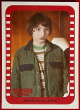 STRANGER THINGS - SEASON ONE - STICKER CARD CS-3 - MOTIVATED MIKE - TOPPS 2018