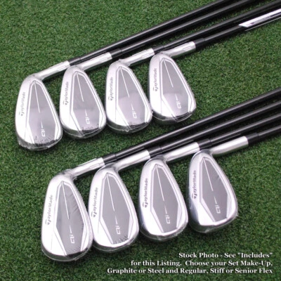TaylorMade Qi 石墨/钢铁杆套装可选套装化妆和杆身/柔性新品 — 第 1/4 张图片