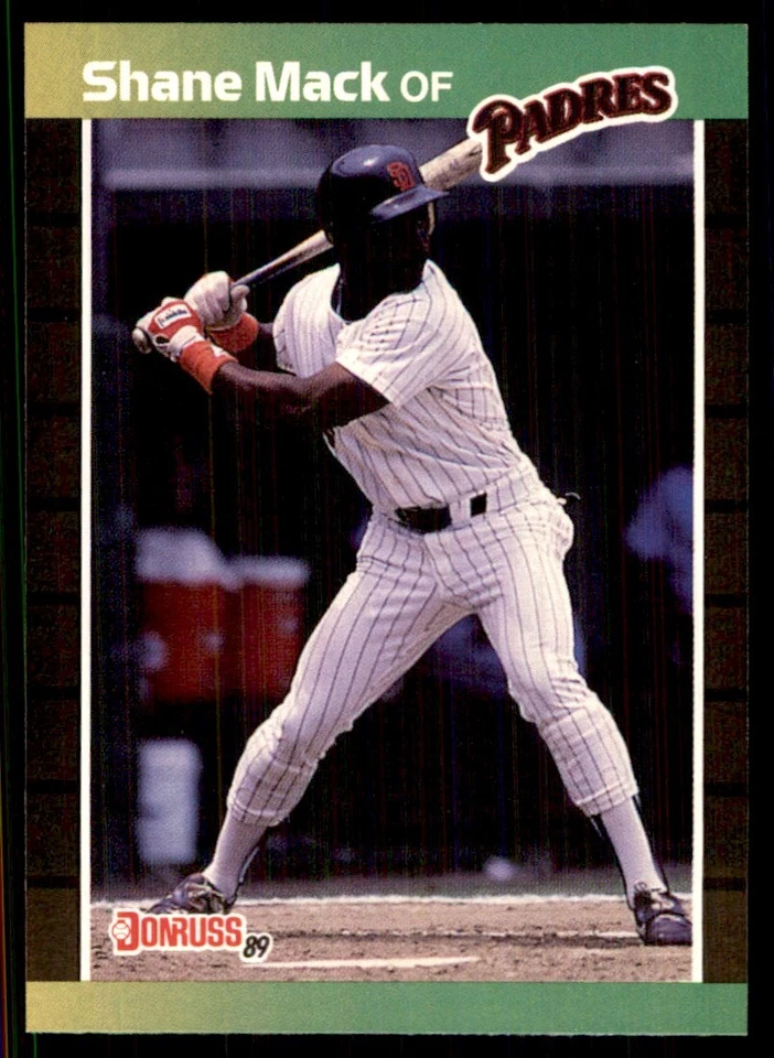 1989 Donruss Shane Mack San Diego Padres #538 - Image 1 of 2