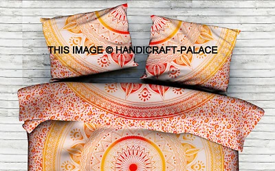 INDIEN Cotton Bohemian Decorative Bedding Throw Ombre Mandala Sham Pillow Cover - Image 1 of 3