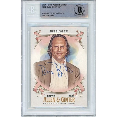 Buzz Bissinger Signed 2021 Allen & Ginter #262 Card AUTO Beckett Slabbed FNL - Image 1 of 4
