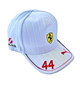 Scuderia Ferrari F1 Lewis Hamilton #44 White Cap - Picture 1 of 5
