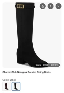 Charter Club Georgiaa Riding Boots New Size 9.5M 🇨🇳  - Picture 1 of 12