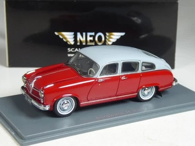 (KI-08-40) Neo Scale Models 43450 Borgward H 2400 rot/grau in 1:43 in OVP - Bild 1 von 2