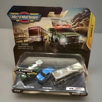 Micro Machines Serie 2 Micro City Set - RARO Silver Chase Bus #06 - NUEVO Sellado Foto 1 de 4