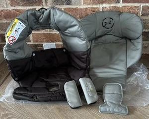 ⭐️ Mamas & Papas CYBEX ATON 4 Espresso Grey Car Seat Cover & Harness Pads NEW ⭐️ - Picture 1 of 2
