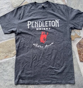Next Level Gray Heathered Pendleton Whisky Let'er Buck Sz M T Shirt Unisex - Picture 1 of 8