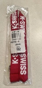 Vintage Rare K-Swiss NOS Red And White Logoed Lanyard - Picture 1 of 9