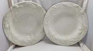 2 Williams Sonoma Tuscan Olive 9 3/4" Soup / Pasta Bowl - Picture 1 of 9