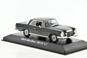 MERCEDES BENZ 280SE COUPE (W111) BLACK 1970 1/43 MINICHAMPS 940038121 - Picture 1 of 5