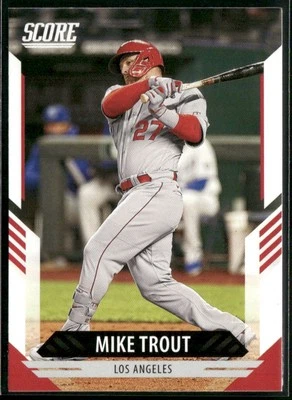 2021 Panini Chronicles #9 Mike Trout Score - Image 1 of 2