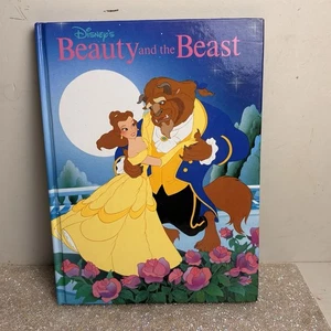 Libro vintage 1991' Disney La Bella e la Bestia copertina rigida Principessa libro di fiabe usato in ottime condizioni - Foto 1 di 7