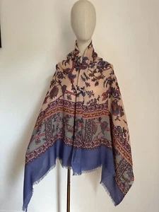 BASSETTI Granfoulard Women's Scarf Printed Wool/Cashmere 185/80cm! - Bild 1 von 9