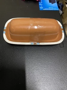 Dansk Mesa Terracotta Covered Butter Dish Portugal - Picture 1 of 3