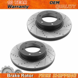 Rotores de freno de disco traseros perforados y ranurados para Cadillac Escalade EXT ESV 2002-2006 - Imagen 1 de 7
