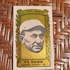 Ty Cobb Detroit Tigers #35 1963 Bazooka All-Time Greats  Baseball Card TCG As Is