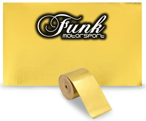Gold Reflective Heat tape 25mm x 15m Race car Performance by Funk Motorsport - Picture 1 of 12