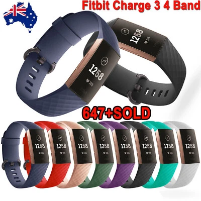 Fitbit Charge 3 4 Durable Bracelet Accessories Wrist Band straps for strap belt - image 1 of 4