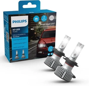 PHILIPS H7 Ultinon Pro6000 LED mit Straßenzulassung - Bis zu 220% helleres Licht - Bild 1 von 6
