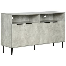 HOMCOM Credenza Moderna con Armadietti a 2 Ante e Mensole Regolabili 147x40x83cm