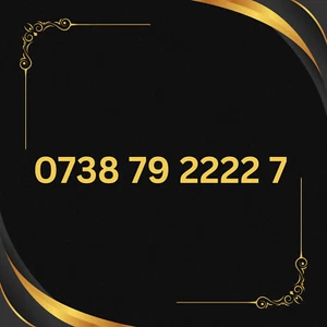 NÚMERO DORADO VD 2222 TARJETA SIM EE TRI-CUT TARJETA SIM VIP NÚMERO DE TARJETA SIM DE NEGOCIOS UK - Imagen 1 de 4