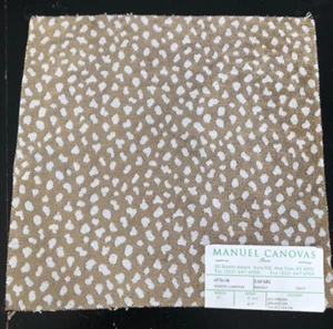 MANUEL CANOVAS Safari in Nougat 11 1/4 x 11 1/2" Thick Fabric Sample - Picture 1 of 3