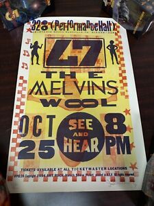 L7 Melvins Poster signiert 134/400 Luke Showdruck Nashville 1994 