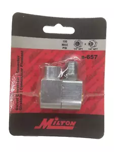 NEU! MILTON SCHWENKBARER LUFTSTECKER, 1/4” NPT STECKER x 1/4” NPT BUCHSE, S-657 - Bild 1 von 4