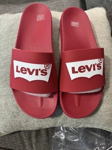 Levi's Mens Batwing 2 Soft Rubber Outsole Slip On Slide Soccer Sandal Size 12 - Picture 1 of 4