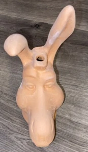 Dreamworks Shrek 2 Donkey Clay Head Mold \Vase~Decor Think Chia Pet 7X5X3” - Picture 1 of 10