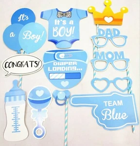 It's a Boy Baby Boy Shower Party Selfie Photo take Booth Prop Fun Game Sign - Picture 1 of 12