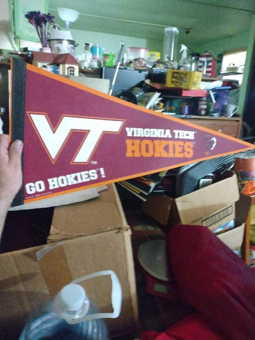 VIRGINIA TECH HOKIES ROLL UP PREMIUM FELT PENNANT 12"x30" NEW WINCRAFT 👀 Cover