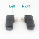 1pc Micro USB 5Pin Male To Female Right Angle 90D Extension Adapter Connector